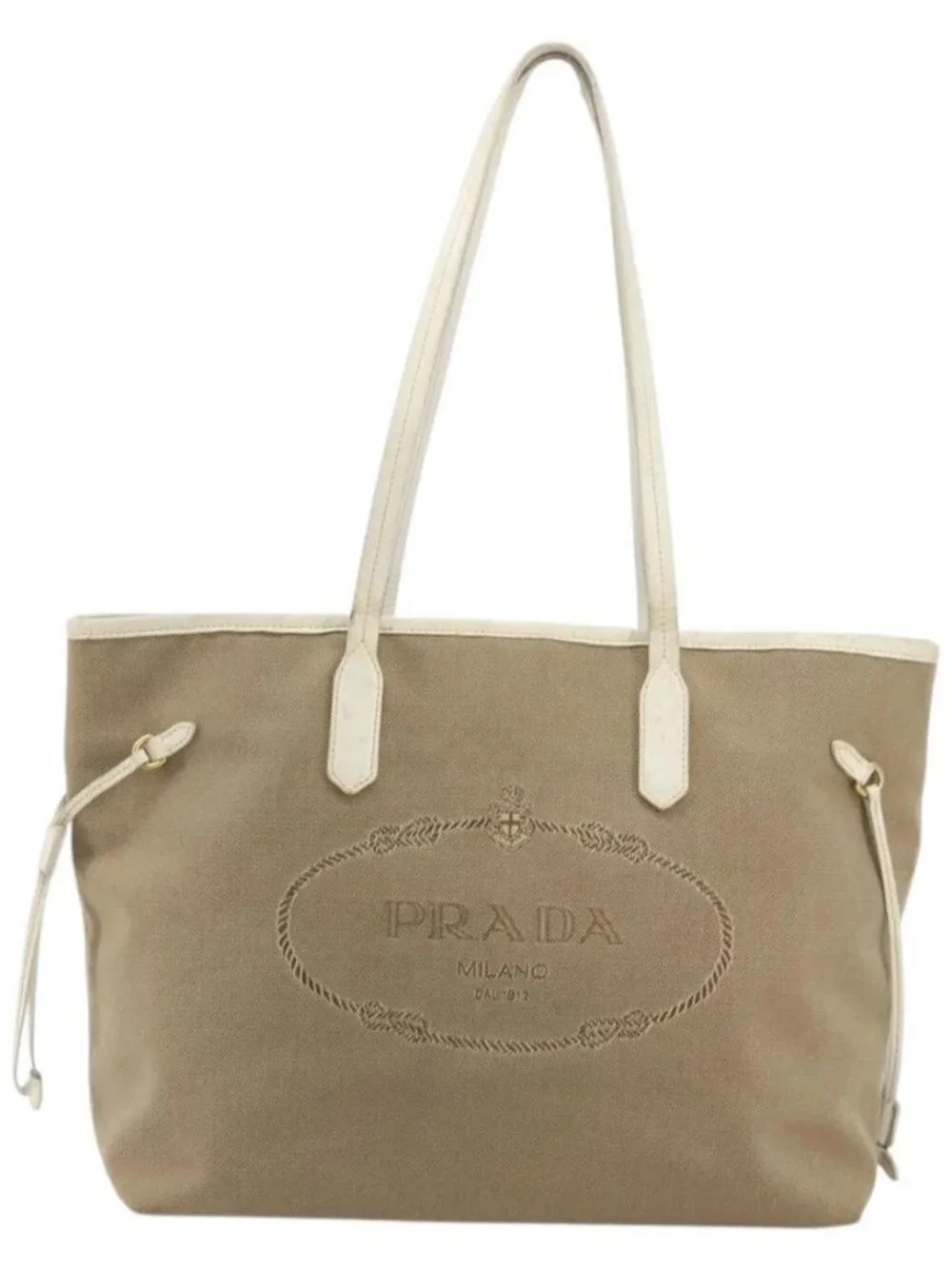 Prada brand	prada color	beige